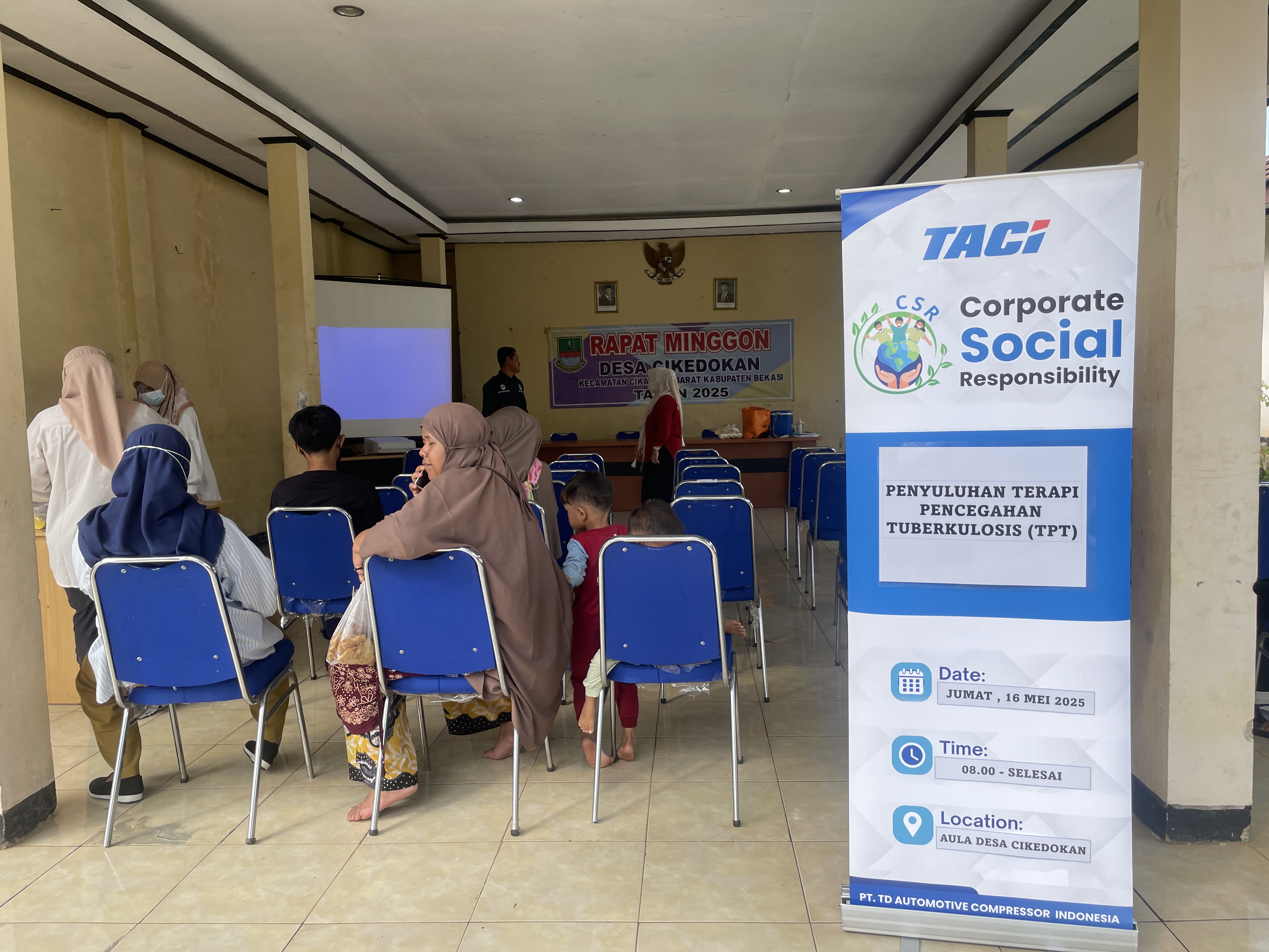 Penyuluhan TPT dan Screening Kontak Serumah
